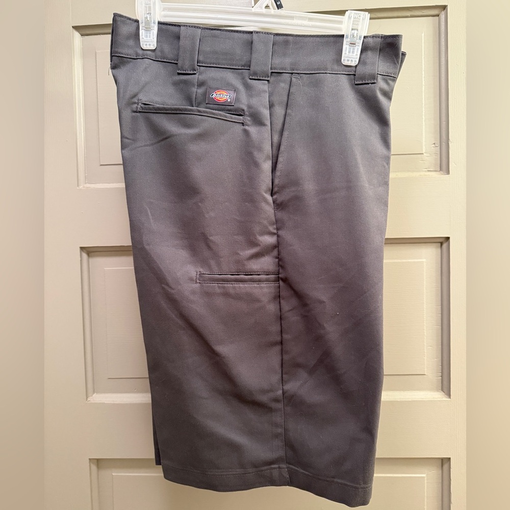 Dickies Men's Charcoal Flat Front Shorts